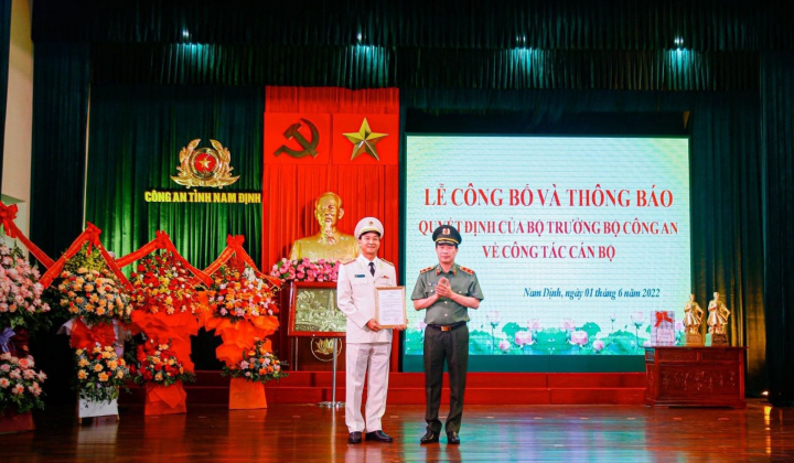 Công an tỉnh Nam Định có tân Giám đốc