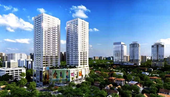Khu Tây Hà Nội có tòa tháp đôi căn hộ cao cấp mới