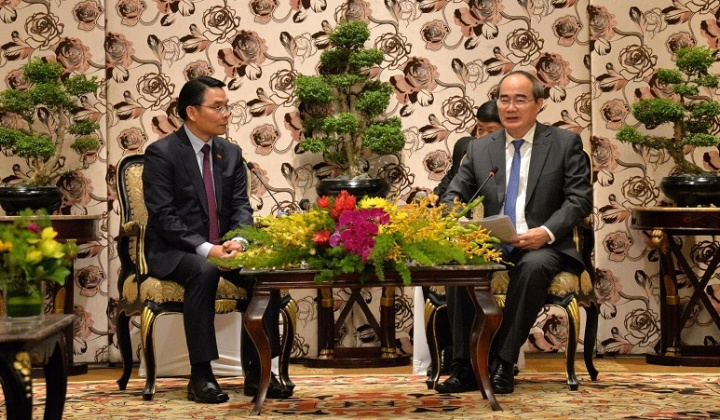 HCM City leader greets Laos-Vietnam Friendship Association delegation