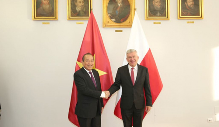 Phó Thủ tướng Thường trực hội kiến Chủ tịch Thượng viện Ba Lan