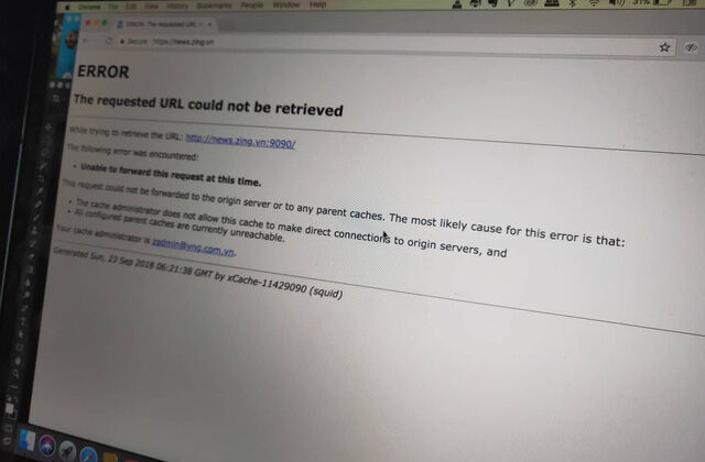 Người dùng hoang mang vì Zalo, báo thanh niên, tiền phong... không truy cập được