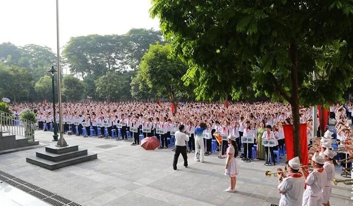Toàn cảnh hơn 20 triệu học sinh cả nước tham dự Lễ khai giảng năm học mới