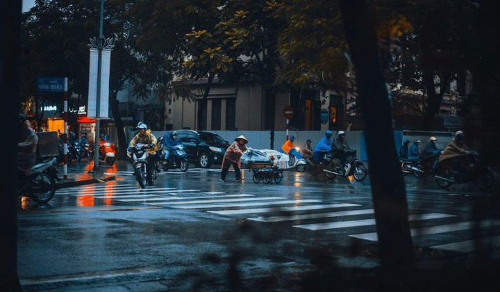 Không khí lạnh tràn về gây mưa trên diện rộng