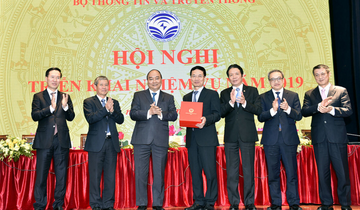 Thủ tướng Nguyễn Xuân Phúc dự Hội nghị triển khai nhiệm vụ năm 2019 của Bộ Thông tin và Truyền thông