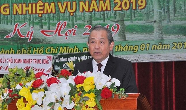 Phó Thủ tướng Trương Hòa Bình dự hội nghị triển khai nhiệm vụ năm 2019 của Tập đoàn Cao su