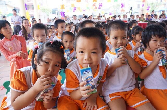 Hà Nội: Chính thức triển khai chương trình Sữa học đường