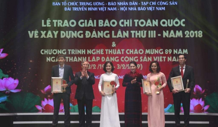 Trao Giải báo chí toàn quốc về xây dựng Đảng lần thứ III - năm 2018