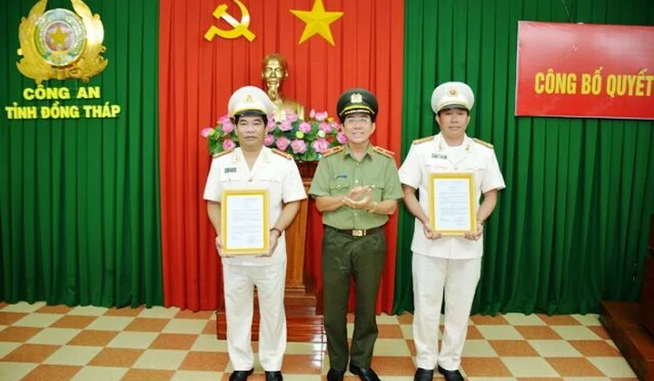 Công an tỉnh Đồng Tháp có 2 phó giám đốc mới