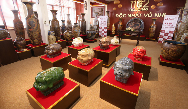 Linh vật dát vàng: Kỳ Linh Kỷ Hợi cháy hàng dịp Tết 2019