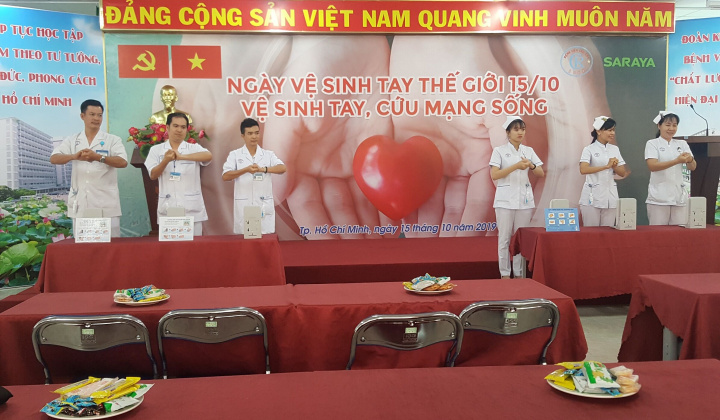 Bệnh viện Chợ Rẫy: Hưởng ứng Ngày vệ sinh tay thế giới -15/10