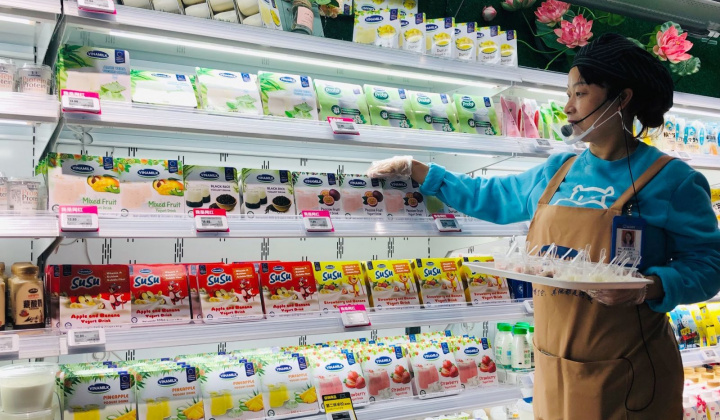 Sữa chua Vinamilk chính thức có mặt tại 'Siêu thị thông minh HEMA' của Alibaba tại Trung Quốc
