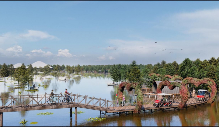 Tiết lộ góc check-in 'thần thánh' mới toanh của rừng tràm Trà Sư, An Giang khiến giới trẻ mê mẩn
