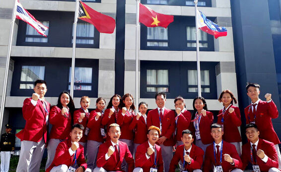 Quốc kỳ Việt Nam tung bay tại SEA Games 30