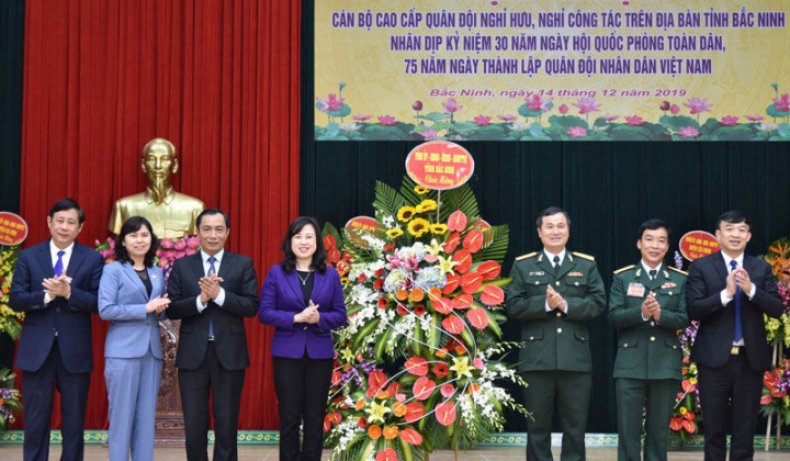 Gặp mặt cán bộ cao cấp Quân đội nghỉ hưu trên địa bàn tỉnh Bắc Ninh