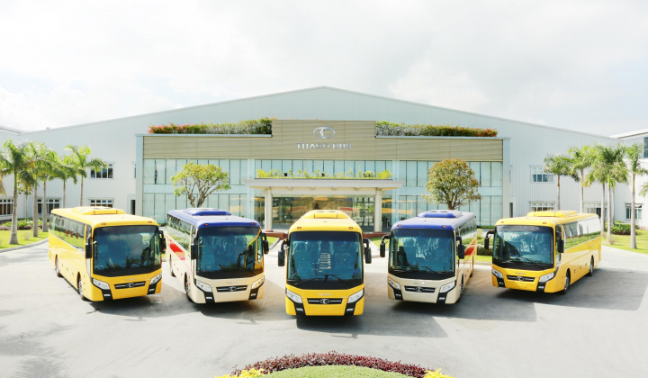Quảng Nam: Xuất khẩu xe bus Thaco sang Philippines