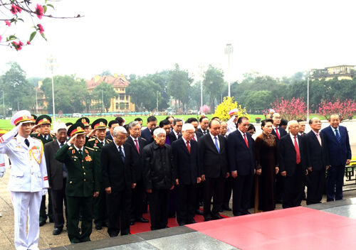 Lãnh đạo Đảng, Nhà nước viếng Chủ tịch Hồ Chí Minh