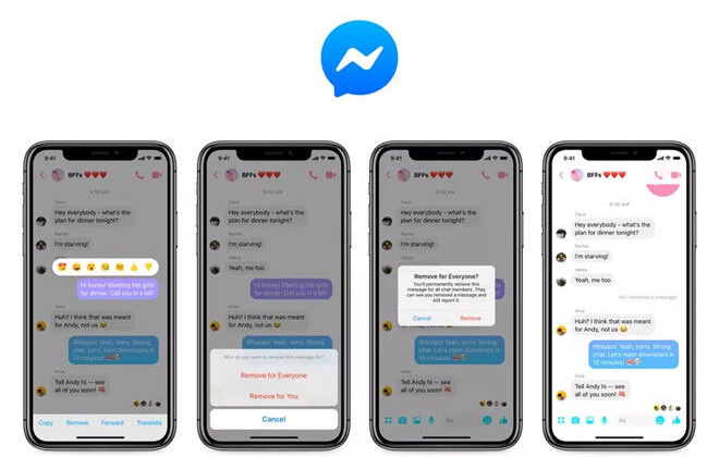 Facebook Messenger ra tính năng 'rút lại lời nói' 