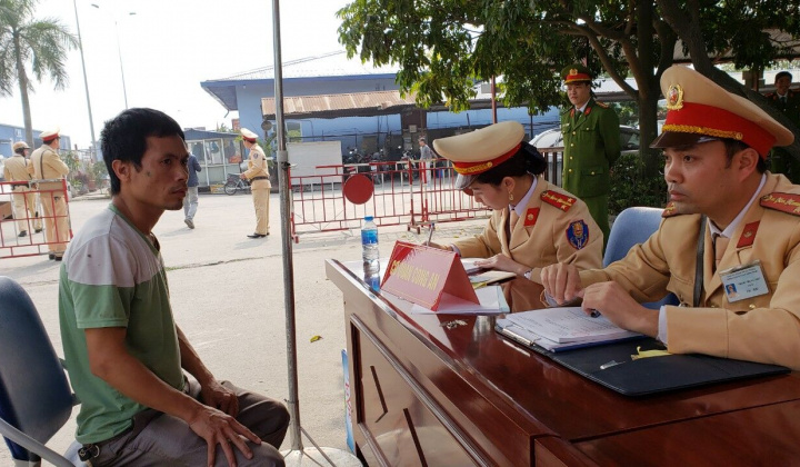 Hải Phòng kiểm tra chất ma túy đối với các tài xế
