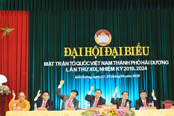 TP Hải Dương tổ chức thành công Đại hội MTTQ khóa 19, nhiệm kỳ 2019 - 2024