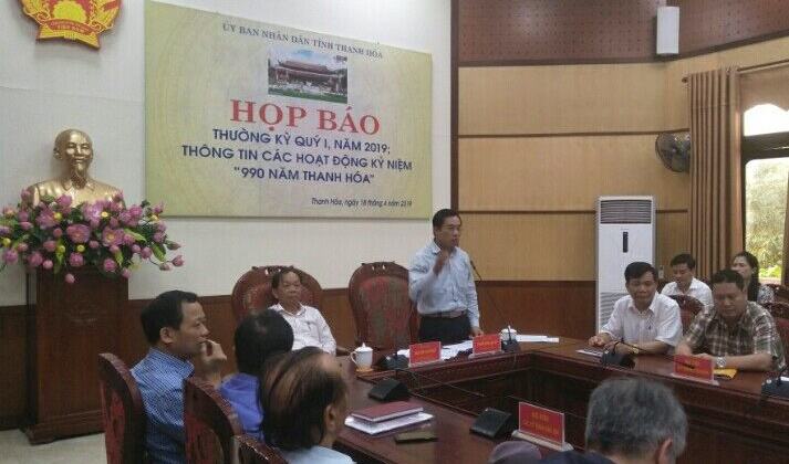 Thanh Hoá họp báo Q1/2019, thông tin hoạt động kỷ niệm 990 năm Thanh Hoá