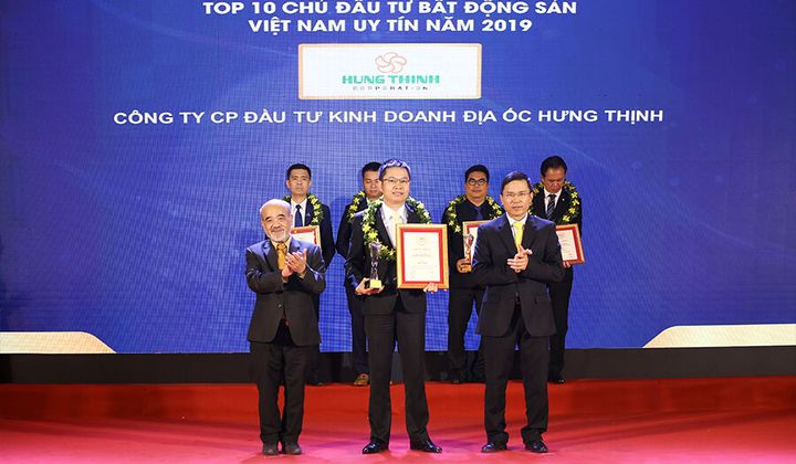 Hai Giải thưởng uy tín về Bất động sản năm 2019 vinh danh Hưng Thịnh Corp