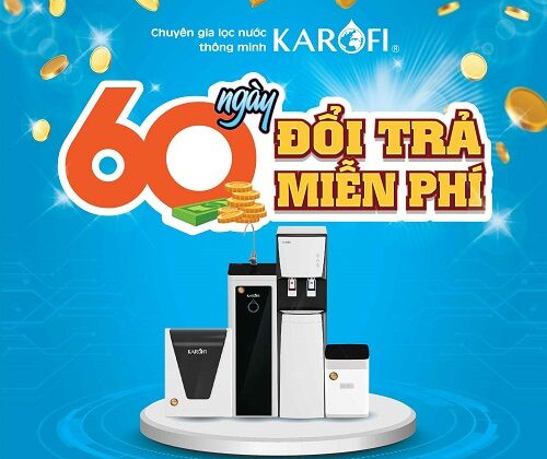 Lần đầu tiên, một hãng máy lọc nước cho phép đổi trả sau 60 ngày