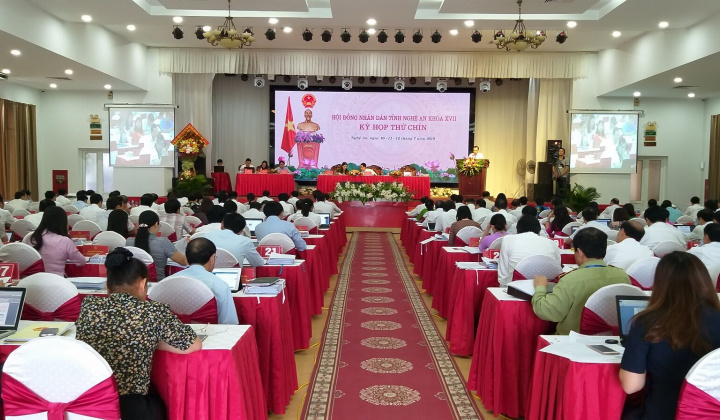 Nghệ An khai mạc Kỳ họp thứ 9 HĐND tỉnh khóa XVII