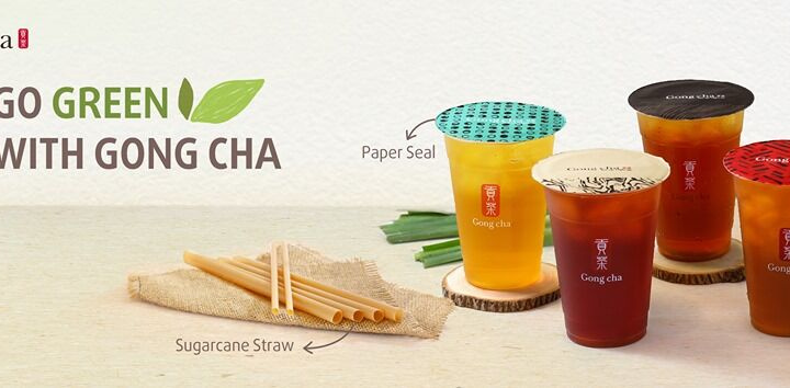 Trà sữa Gong Cha tiên phong giảm rác thải nhựa, dùng ống hút từ bã mía