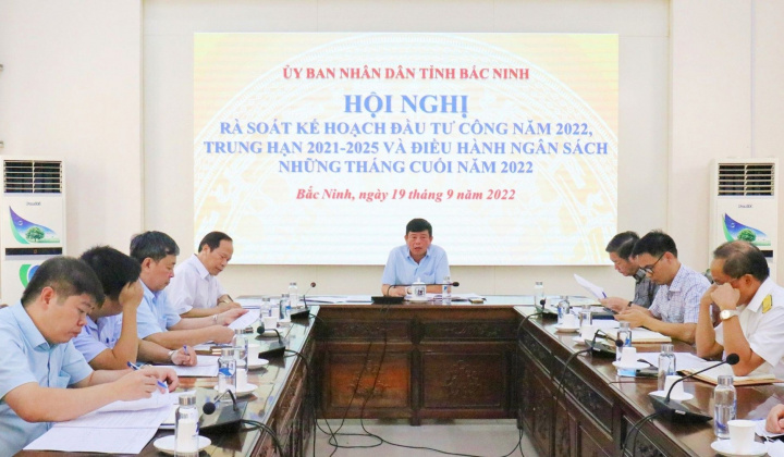 Bắc Ninh: UBND tỉnh rà soát kế hoạch đầu tư công và điều hành ngân sách