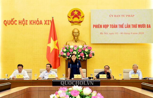 Phiên họp toàn thể lần thứ 13 của Ủy ban Tư pháp của Quốc hội.