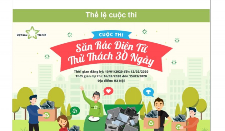 Hà Nội: Phát động cuộc thi “Săn rác thải điện tử - Thử thách 30 ngày" năm 2020