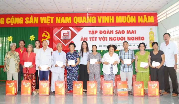 Sao Mai Group: Chi hơn 10 tỷ đồng - Mang "sắc xuân" đến với người nghèo ...
