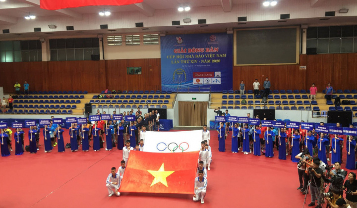 Khai mạc Giải Bóng bàn Cúp Hội Nhà báo Việt Nam năm 2020