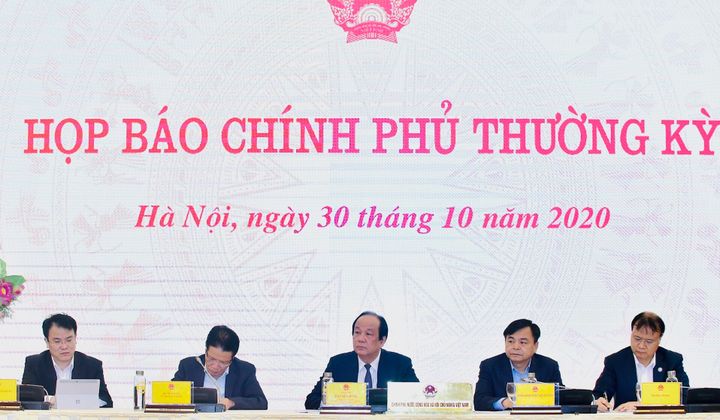 Nội dung trao đổi báo chí tại họp báo Chính phủ thường kỳ