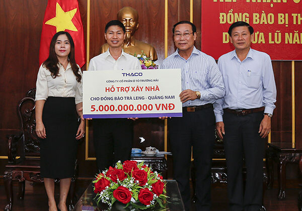 Ô tô Trường Hải hỗ trợ 5 tỷ đồng dựng lại làng Trà Leng