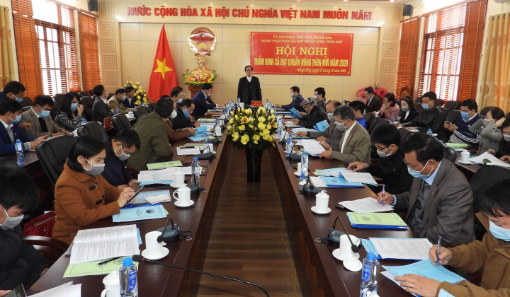 Thẩm định tiêu chí đạt chuẩn Nông thôn mới cho 3 xã của huyện Nông Cống