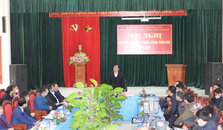 Thẩm định mức độ đạt chuẩn nông thôn mới xã Lũng Niêm