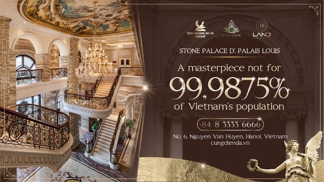 Cung điện đá D'. Palais Louis được báo chí nước ngoài tôn vinh là đỉnh cao mỹ học