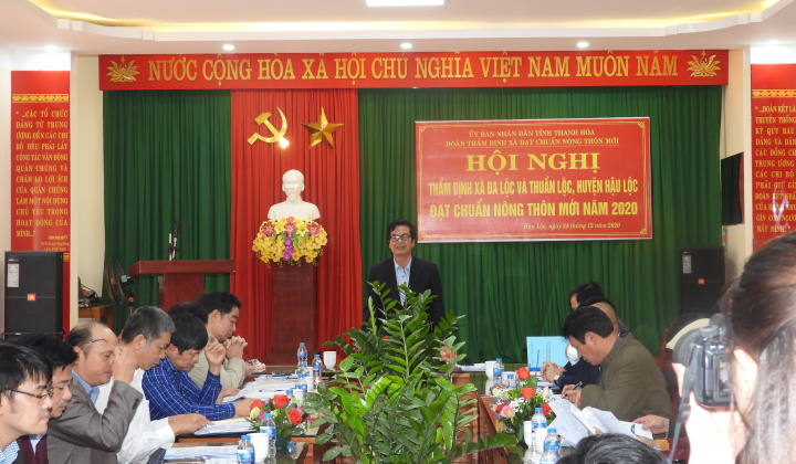 Thẩm định đạt chuẩn nông thôn mới tại xã Thuần Lộc và Đa Lộc