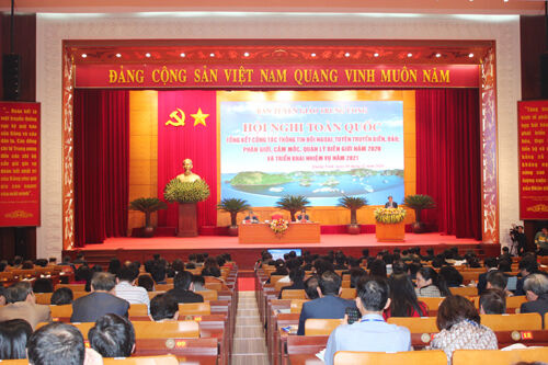 Hội nghị toàn quốc tổng kết công tác thông tin đối ngoại, tuyên truyền biển, đảo và phân giới, cắm mốc, quản lý biên giới năm 2020