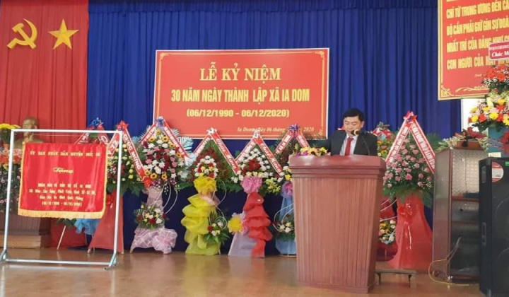 Kỷ niệm 30 năm ngày thành lập xã Ia Dom (huyện Đức Cơ, Gia Lai)
