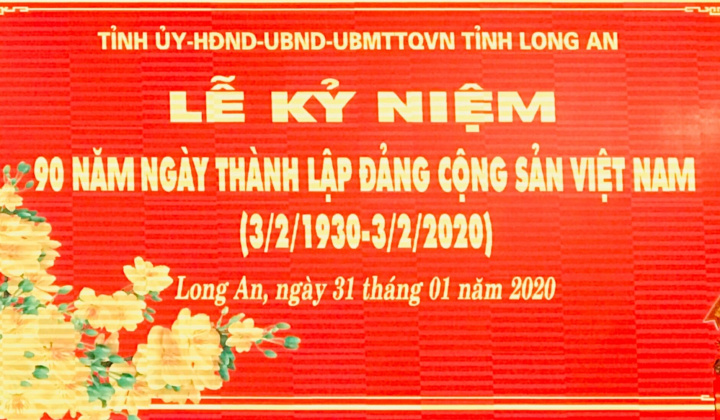 Long An:  Kỷ niệm 90 năm thành lập Đảng Cộng Sản Việt Nam (3/2/1930 – 3/2/2020)