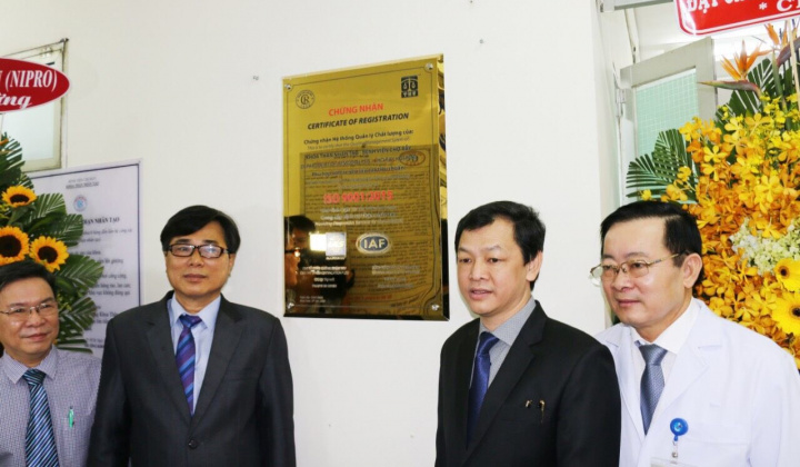 Khoa Thận nhân tạo Bệnh viện Chợ Rẫy đạt tiêu chuẩn ISO 9001: 2015