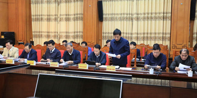 Thái Bình họp báo cáo tiến độ thực hiện 2 tuyến đường trọng điểm