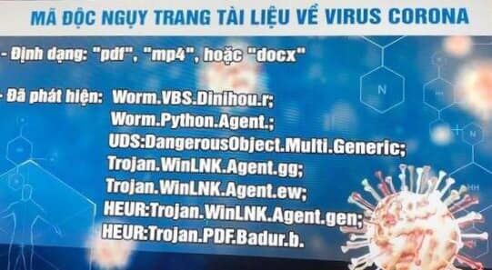 Công nghệ tạo ra mã độc ngụy trang tài liệu về virus corona đang lân lan khắp không gian mạng