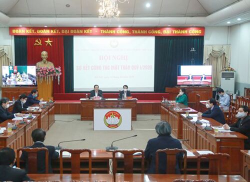Hội nghị trực tuyến triển khai nhiệm vụ công tác mặt trận quý II/2020