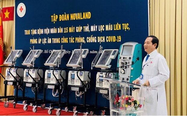 Novaland tặng thiết bị y tế 10 tỷ đồng cho Bệnh viện Nhân dân 115