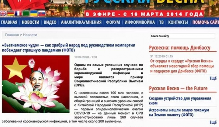 Báo Nga đánh giá cao nỗ lực chống Covid-19 của Việt Nam