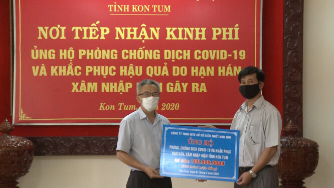 Kon Tum: Ủng hộ tiền, hiện vật phòng chống Covid - 19