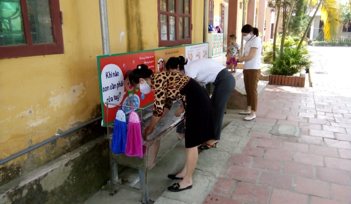 Mầm non Quảng Thọ - Đảm bảo an toàn cho học sinh đến trường